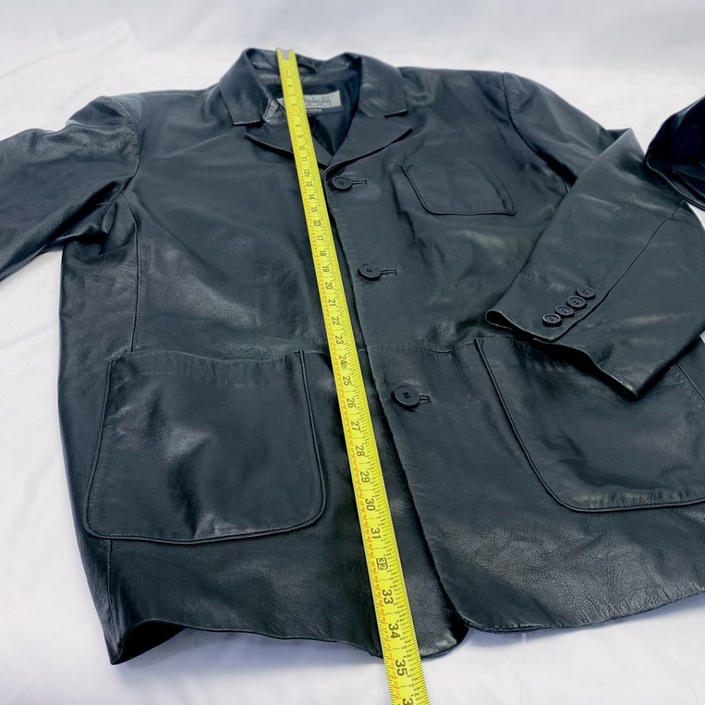 Vintage Pelle Studio Men's Leather Jacket Set W/ Jeff Cap Hat & Driving Gloves View 5